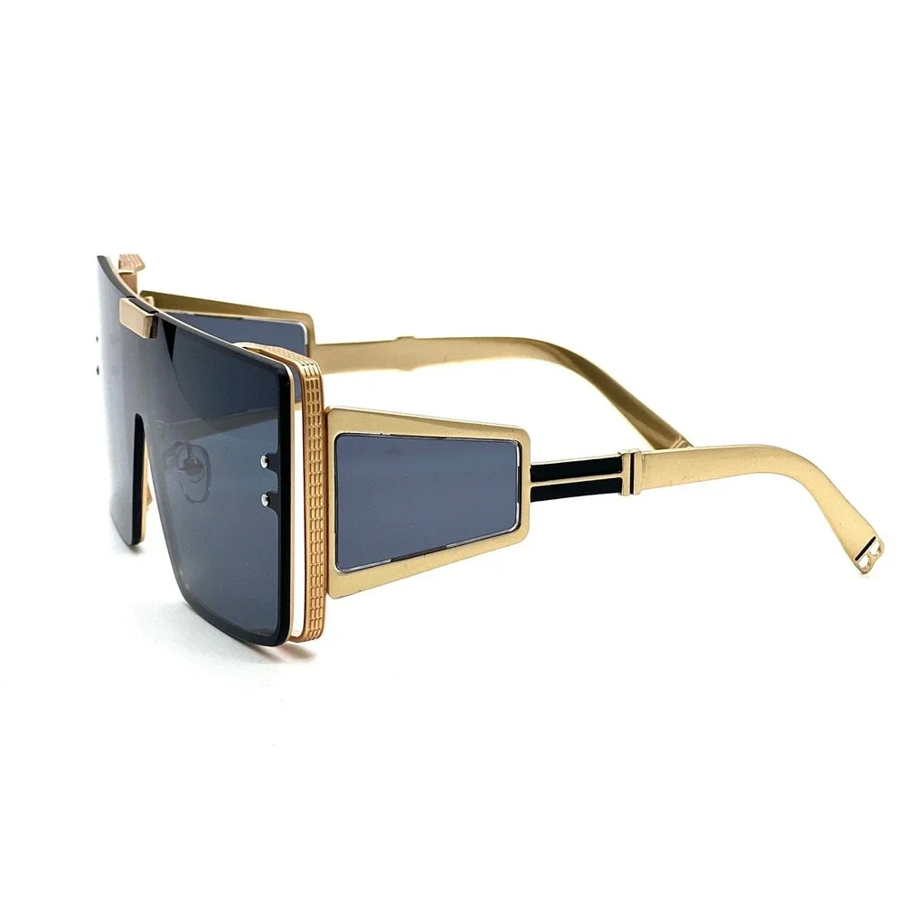 Shield Sunglasses Women Oversized Flat Top‎ Fashion Shades Designer Betty Lentes